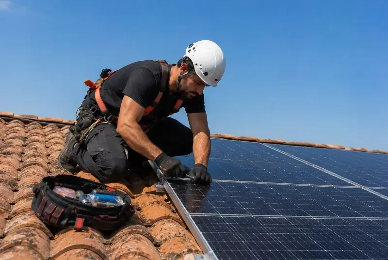 Maintenance et monitoring de panneaux solaires à Larressore