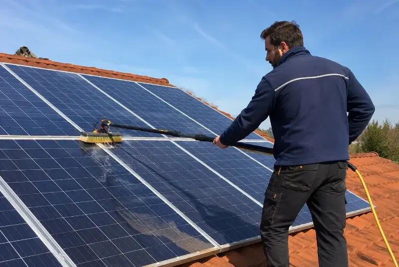 Nettoyage et entretien de panneaux solaires à Larressore